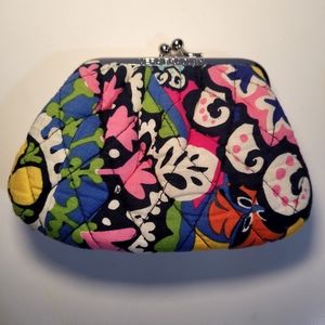 VERA BRADLEY retired spring 2015 Rio pattern multi color quilted coin purse